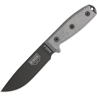 ESEE Model 4, Messer mit 1095HC Klinge, grauer...
