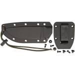 ESEE Model 4, Messer mit 1095HC Klinge, partielle Sägezahnung, Scheide + Clip