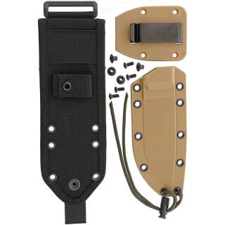 ESEE 3 in 1-Set mit Kydexscheide, Clipplatte und MOLLE-Rücken für Model 4