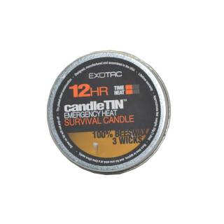 Exotac candleTIN Emergency - Slow Burn - Kerze mit 12 Stunden Brennzeit, 2100SLO