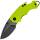 Kershaw Shuffle Lime Einhandmesser mit 6 cm Edelstahlklinge und GRN Griff