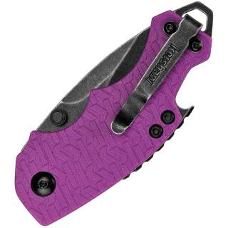 Kershaw Shuffle Purple Einhandmesser mit 6 cm Edelstahlklinge und GRN Griff