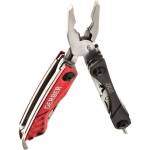 Gerber Multitool DIME aus rostfreiem Edelstahl mit 12 Funktionen, rot/anthrazit