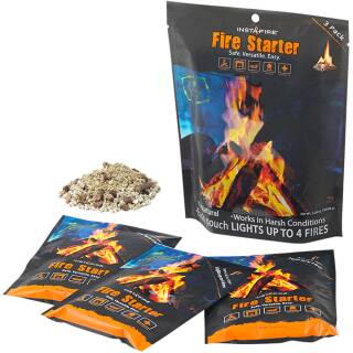 Insta-Fire Fire Starter - natrlicher Feuerstarter Zunder...