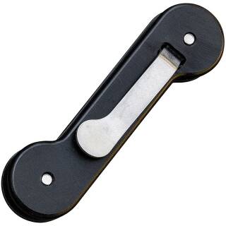 KeyBar Schlüsselorganizer aus schwarzem Aluminium, bis zu 12 Schlüssel