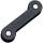 KeyBar Schlüsselorganizer aus schwarzem Aluminium, bis zu 12 Schlüssel, mit Clip