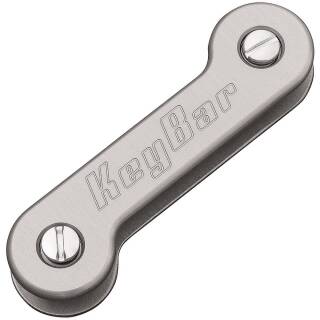 KeyBar Schlsselorganizer aus Aluminium plus Taschenclip, bis zu 12 Schlssel