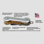 KeyBar Schlüsselorganizer aus Aluminium plus Taschenclip, bis zu 12 Schlüssel
