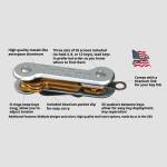 KeyBar Schlüsselorganizer aus Titanium mit Taschenclip, für bis zu 12 Schlüssel
