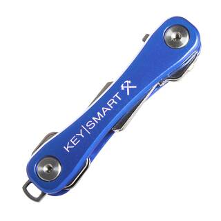 KeySmart Rugged Schlüssel-Organizer in blau mit praktischem Taschenclip