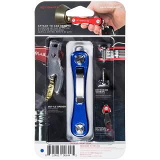 KeySmart Rugged Schlüssel-Organizer in blau mit praktischem Taschenclip