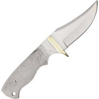 Knifemaking Messerklinge aus Edelstahl mit 19 cm und Messingschutz