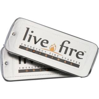 Live Fire Original Twin Pack Duo, kompakter wasserfester Feuerstarter 2er Set