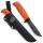 Marttiini Skinner Martef Orange mit 10,8 cm Edelstahlklinge und Lederscheide