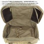 Maxpedition Fliegerduffel Adventure Bag - Reisetasche mit 37 + 3L, schwarz