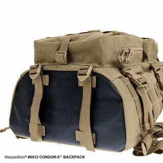 Maxpedition Condor II Backpack 23L Rucksack mit Fach für Trinkblase, schwarz