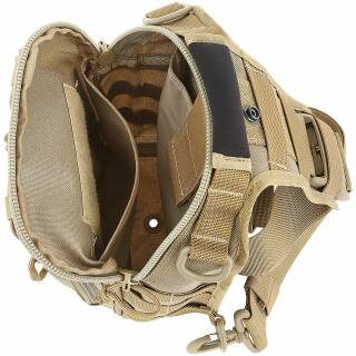 Maxpedition Remora Gearslinger Rucksack/Tasche mit wechselbarem Gurt, khaki