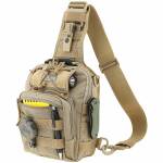 Maxpedition Remora Gearslinger Rucksack/Tasche mit wechselbarem Gurt, khaki