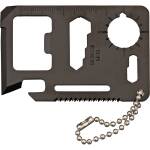 Multitool-Card 7,0 x 4,4 cm mit 8 Funktionen, Edelstahl...