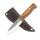 Condor Bushlore Mini Messer mit 1075 HC-Stahl, Walnussholzgriff und Lederscheide