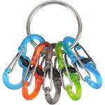 Nite Ize KeyRing Locker Edelstahlring mit 5 farbigen...