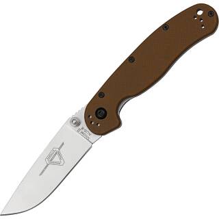 Ontario RAT II, Einhandmesser mit AUS-8 Stahl Klinge, coyote brown Griffschalen