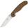 Ontario RAT-1 Einhandmesser mit D2 Stahl und Linerlock-Sicherung, coyote brown