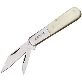 SZCO Taschenmesser, Barlow White Handle mit 2 Klingen