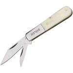 SZCO Taschenmesser, Barlow White Handle mit 2 Klingen