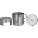 Pathfinder Stainless Bush Pot Campingtopf mit Deckel aus...