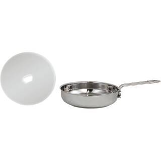 Pathfinder Kochset aus klappbarer Edelstahl-Pfanne mit Edelstahldeckel