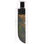 Nylonscheide mit Gürtelschlaufe, passend für 14 - 18 Zoll Macheten, camouflage