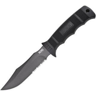 SOG SEAL Pup M37N, 12 cm AUS-8 Klinge mit partieller Sägezahnung, Nylonscheide