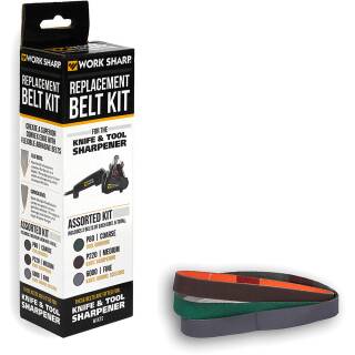 Work Sharp Sharpener Belt Kit Ersatzschleifbänder (3x2 Stück) für WSKTS, 0002012
