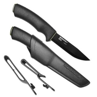 Morakniv Messer Bushcraft Black, schwarz beschichtete Carbonstahl-Klinge