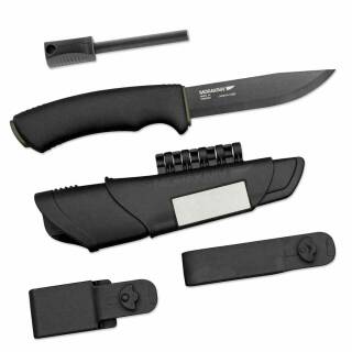 Morakniv Bushcraft Survival Black mit Feuerstarter, Diamantschrfer, M11742