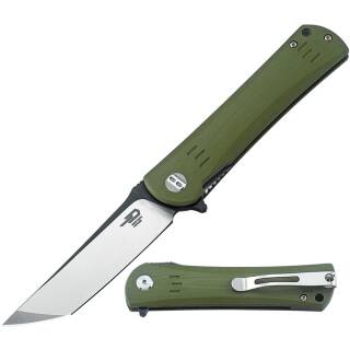 Bestech Knives Kendo Linerlock grün, D2 Stahl, G10 Griff...