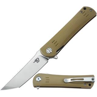 Bestech Knives Kendo Linerlock beige, D2 Stahl, G10 Griff beige BTKG06C1