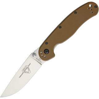 Ontario RAT II Einhandmesser mit D2 Klinge und G10 Griff in coyote brown 8828CB