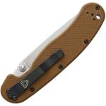 Ontario RAT II Einhandmesser mit D2 Klinge und G10 Griff in coyote brown 8828CB