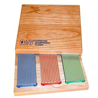 DMT 6-in. Diamant Schleifsteine-Set, Coarse-Fine-Extra Fine in Holz-Box DMTW6EFC