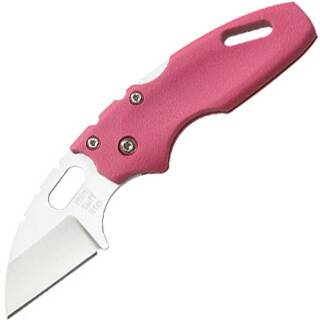 Cold Steel Mini Tuff Lite Taschenmesser mit 5 cm Edelstahlklinge, pink