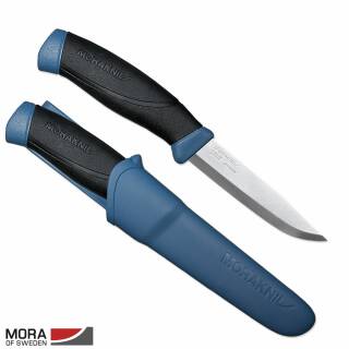 Morakniv Companion Navy Blau, Freizeit-Campingmesser mit Sandvikstahl, 13164