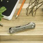 KeySmart Rugged Schlüssel-Organizer in Titanium mit praktischem Taschenclip