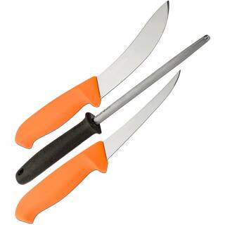 Morakniv Hunting Set 3000 orange, Jagdmesser Set mit Diamantschärfer