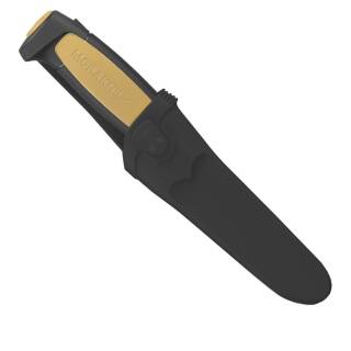 Morakniv Basic 511 schwarz/tan, Gürtelmesser mit Carbonstahl-Klinge