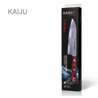 Samura KAIJU Santoku Kchen-Messer, 18 cm Edelstahlklinge mit Holzgriff