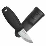 Morakniv Eldris in schwarz mit 12C27 Sandvikstahl-Klinge und Gürtelschlaufe