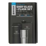 Stanley Adventure Shot Glass & Flask Set aus 18/8 Edelstahl, 236ml, schwarz