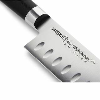 Samura MO-V Santoku Messer Kullenschliff 7,0, Klinge 18,0 cm, SM0094G10